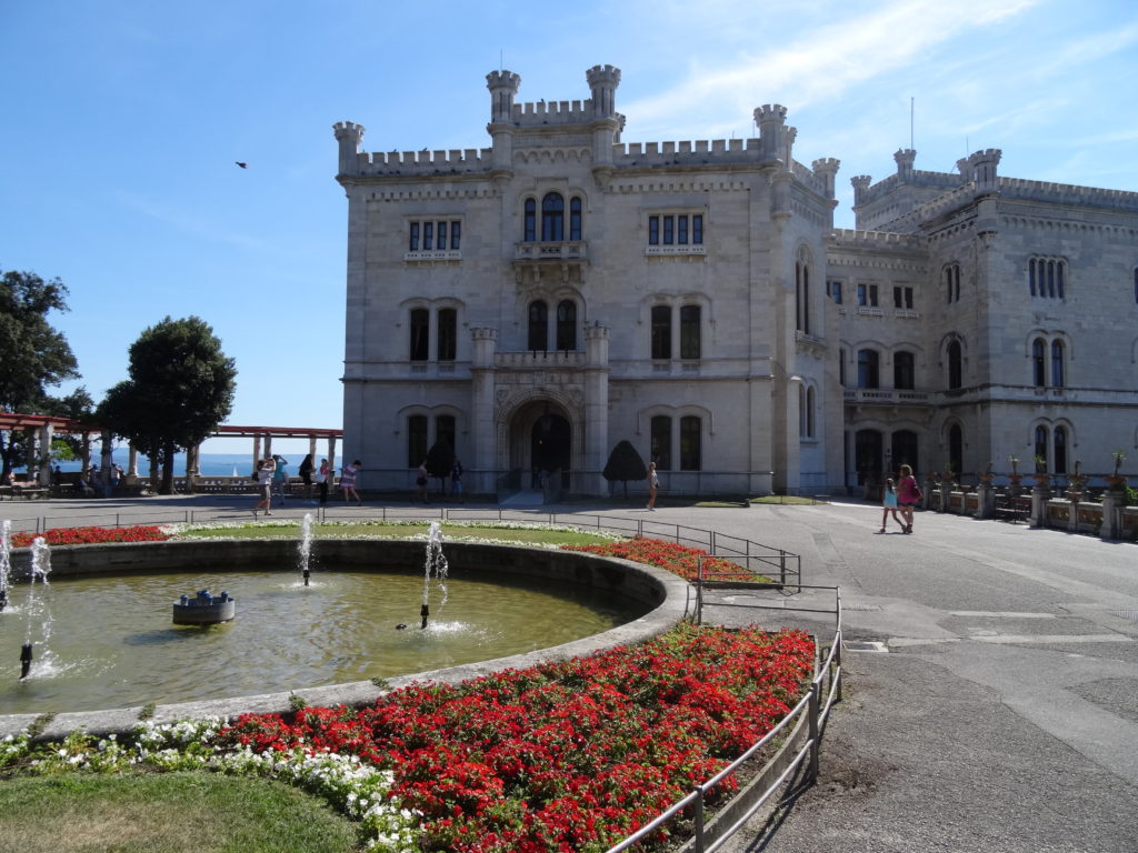Day  Tripping in Trieste Italy, Miramare Castle exterior