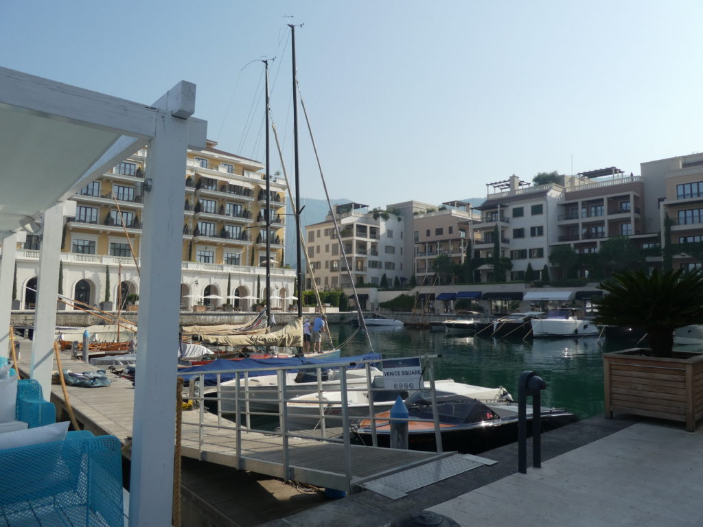 Tivat, Montenegro, yacht harbor and condos