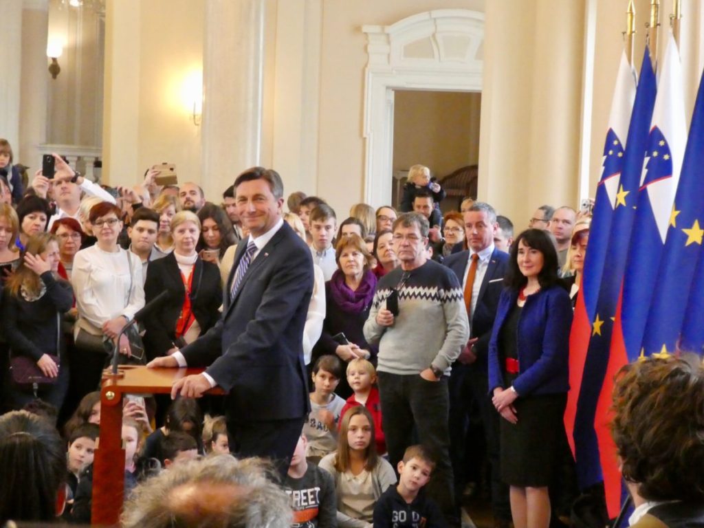 Visiting the President of Slovenia