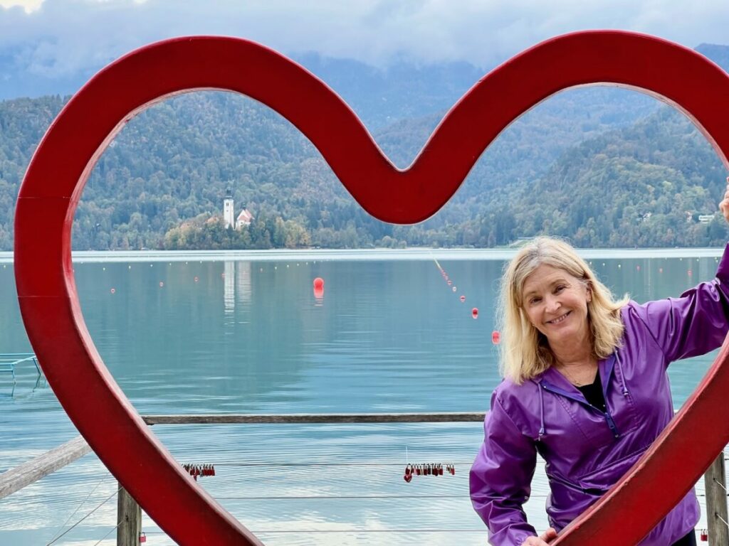 Lake Bled Slovenia heart Terry Anzur