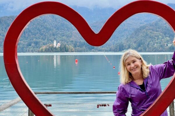 Lake Bled Slovenia heart Terry Anzur