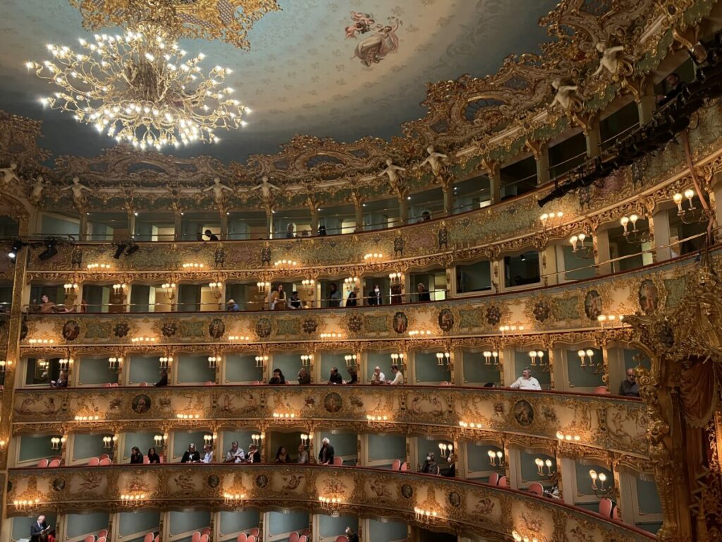 Teatro La Fenice, interior, Venice Italy opera house
