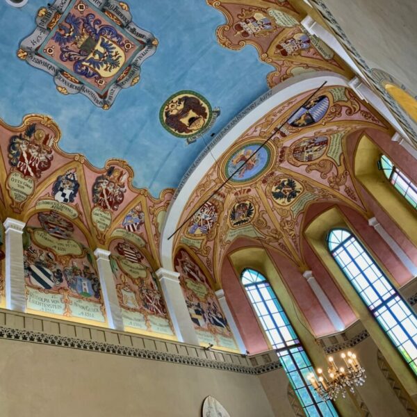 Ljubljana Castle chapel ceiling