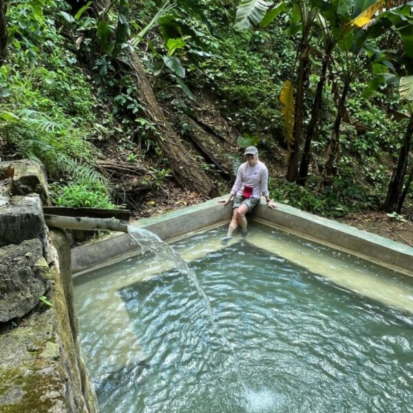 Piton Falls heated mineral bath